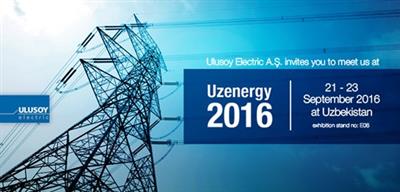 21-23 Eylül tarihleri arasında Özbekistan'ın başkenti Taşkent'te düzenlenen 11. Uluslararası Enerji Fuarı Uzenergy Expo'ya katıldık
