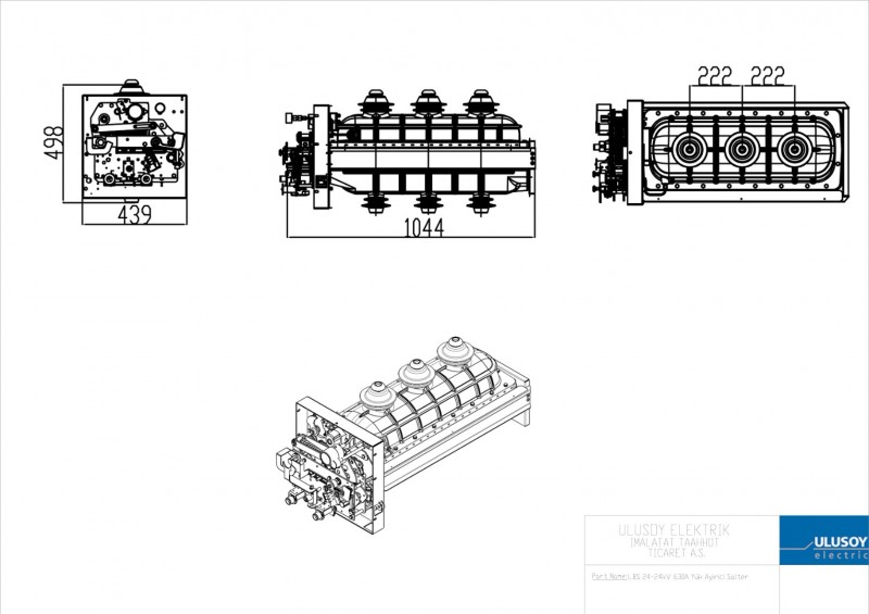 LBS 24-24 kV 630A Yük Ayırıcı Şalter