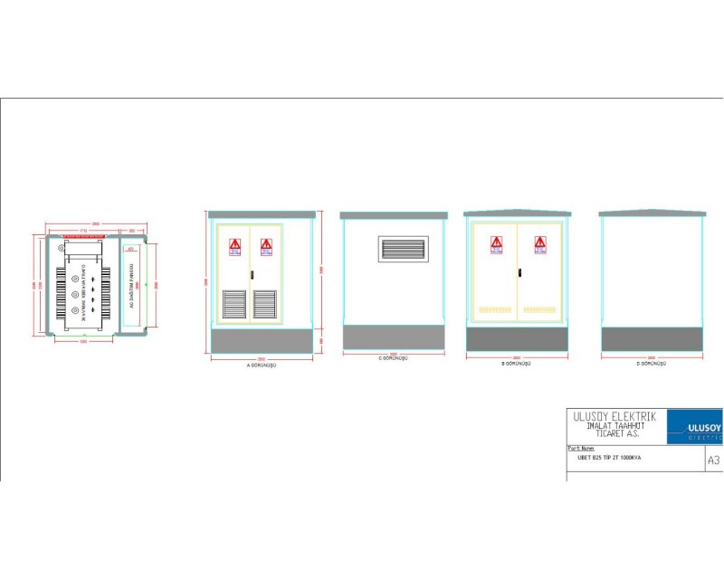 UBET B25 TYPE 2T 1000KVA