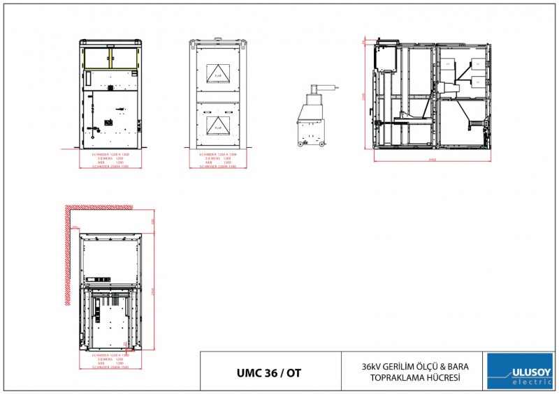 UMC 36 Gerilim Ölçü ve Bara Topraklama Hücresi